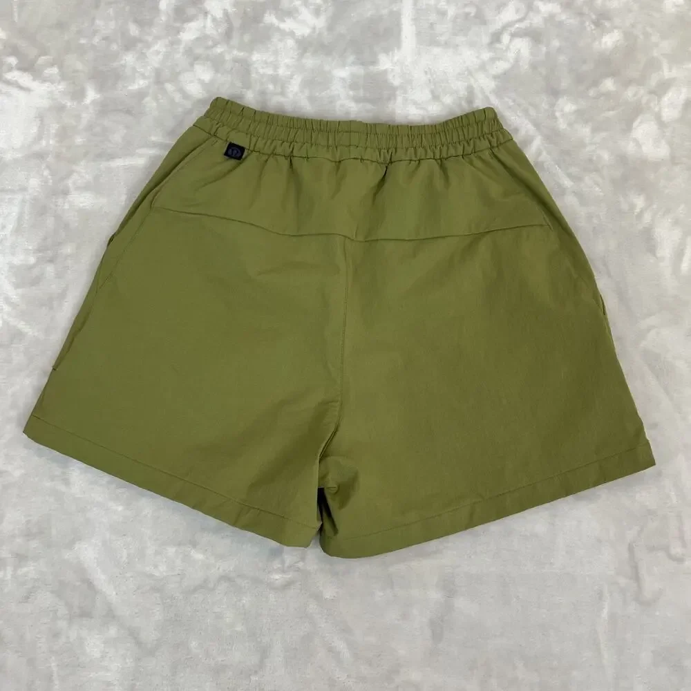 Lululemon Lab Shorts Womens 2 Green Relaxed‎ Fit Super High Rise 3